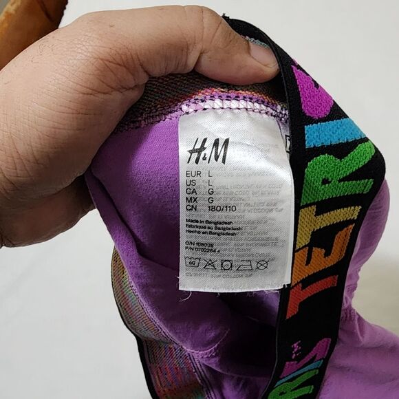 H&M Men's Tetris Game Purple Short Boxer Briefs Trunks Set of 2 Size Large L - Picture 8 of 8